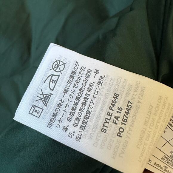 J.CREW Excursion Quilted Puffer Vest Green Down Feather Corduroy Trim - Picture 10 of 12